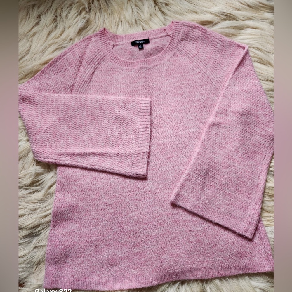 Premise Soft Pink Crew Neck Sweater